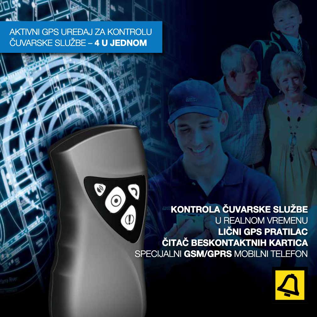 kontrola cuvarske sluzbe - beskontaktni citac sa panik tasterom